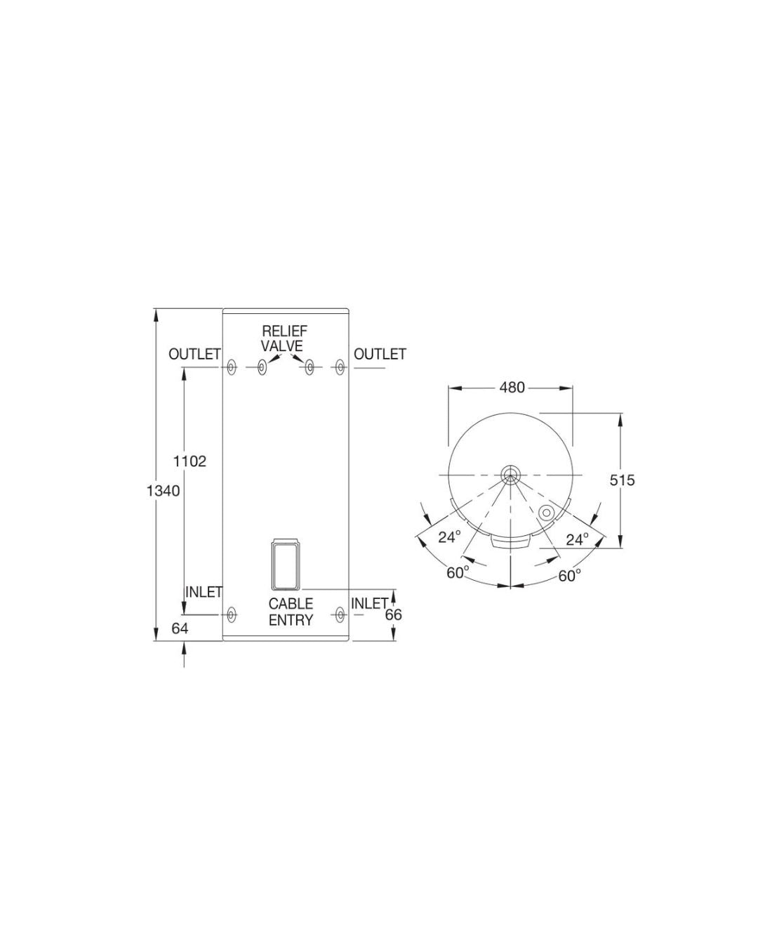 Rheem 125 Litre Electric Hot Water System