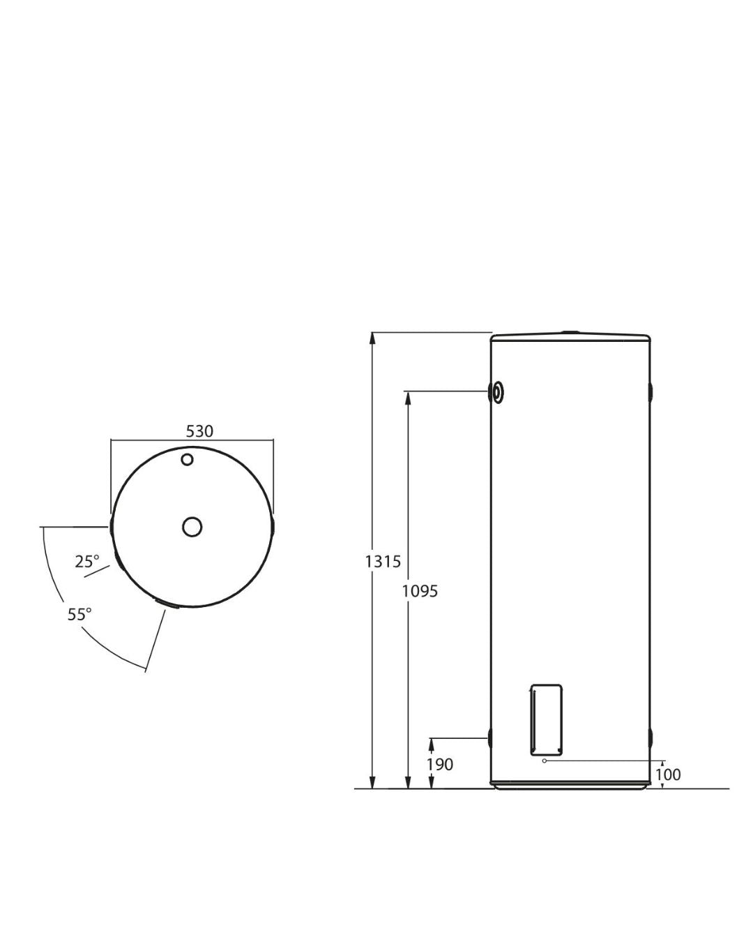 Thermann 160L 3.6kW Single Element Electric Hot Water System