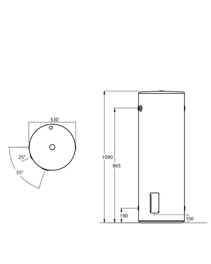 Thermann 125L 3.6kW Single Element Electric Hot Water System