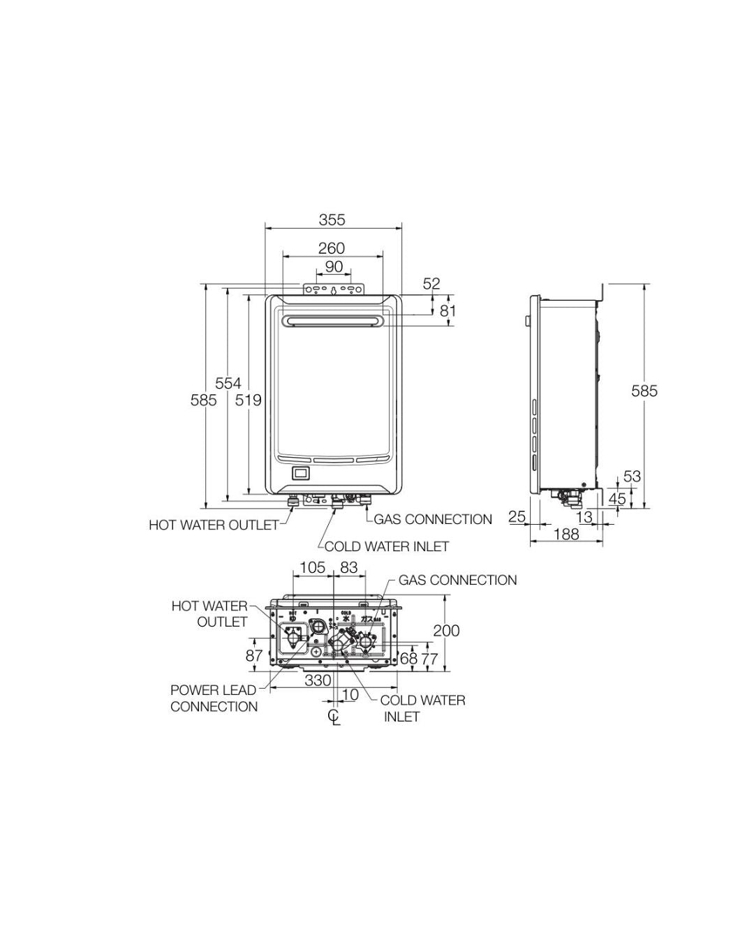Rheem 26L Gas Continuous Flow Water System